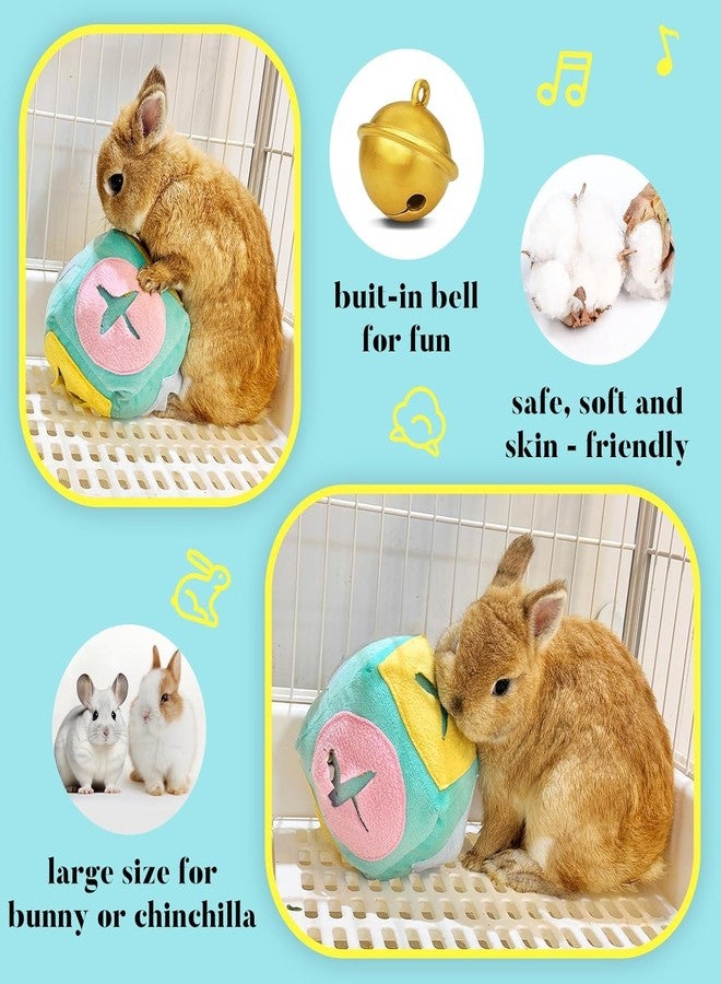 Jevnd Large Rabbit Foraging Toy with Bell, Washable Puzzle Feed Game Rabbit Toy for Bunnies Boredom, Snuffle Ball Treat Dispenser Exercise Bunny Enrichment Toys, Bunny Toys for Indoor Bunnies(Random Color) - Image 2